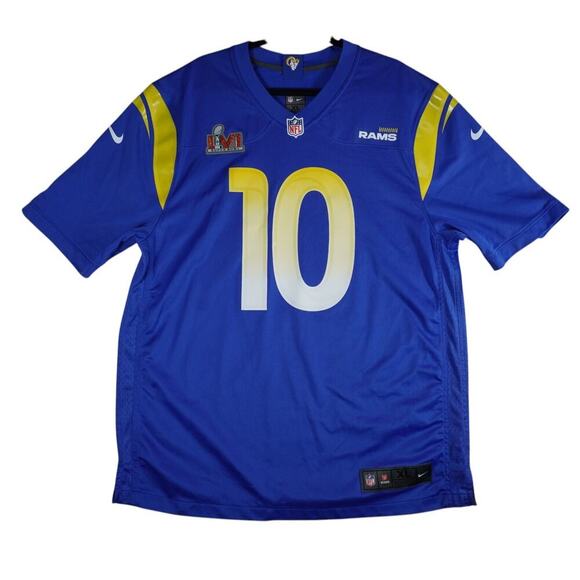Nike Los Angeles Rams Cooper Kupp #10 Super Bowl LVI Jersey Blue XL NFL - Picture 1 of 4